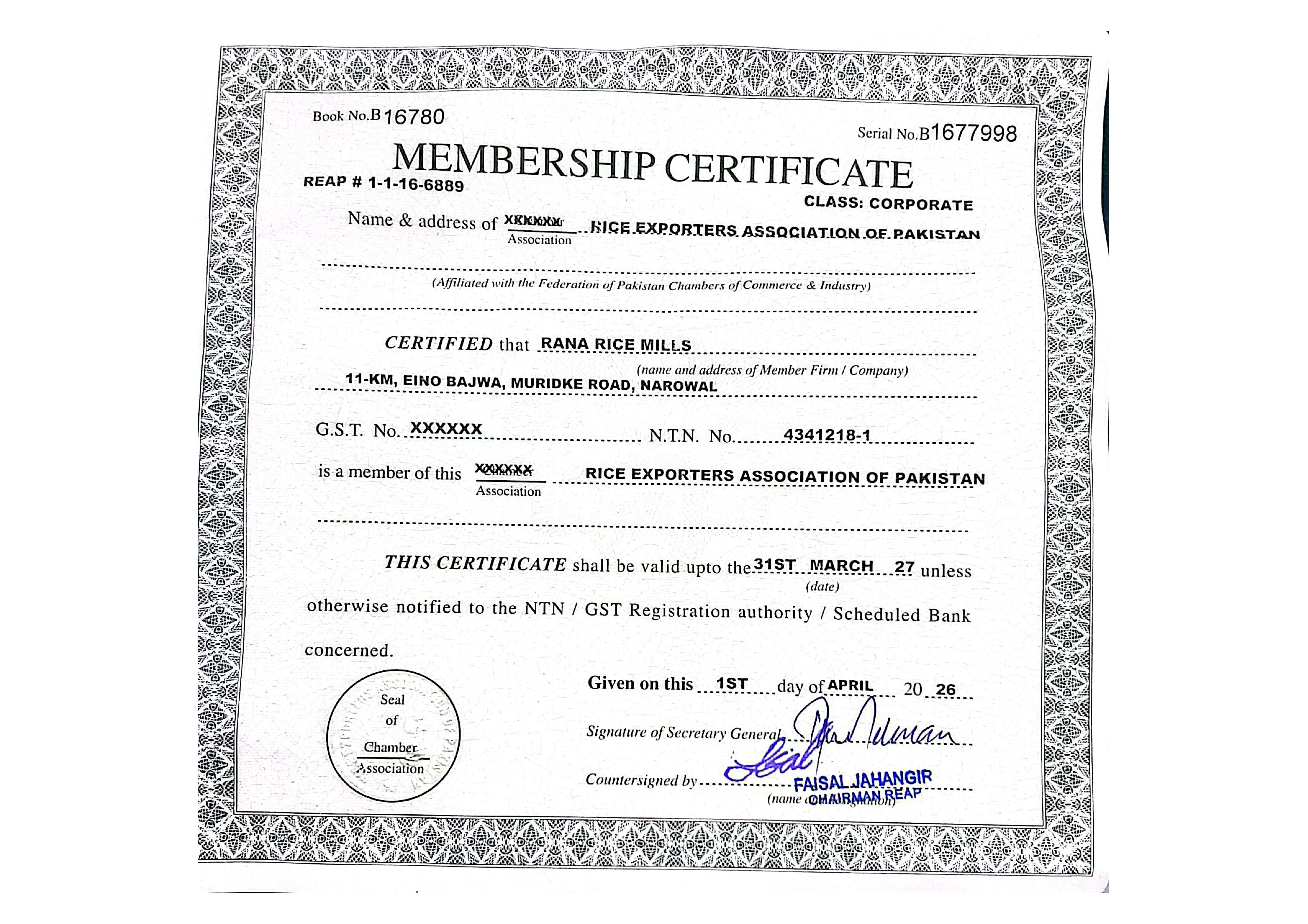 REAP — Rice Exporters Association of Pakistan