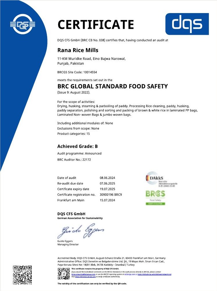 BRC Global Standard — Food Safety
