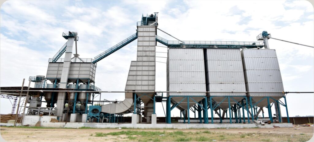 Rana Rice Mills drying and milling line