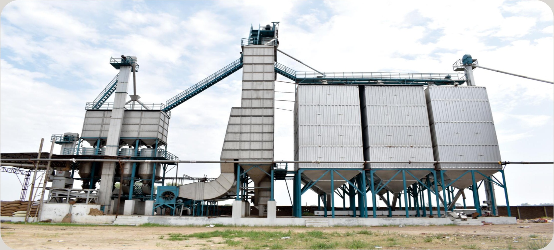 Rana Rice Mills drying and milling line