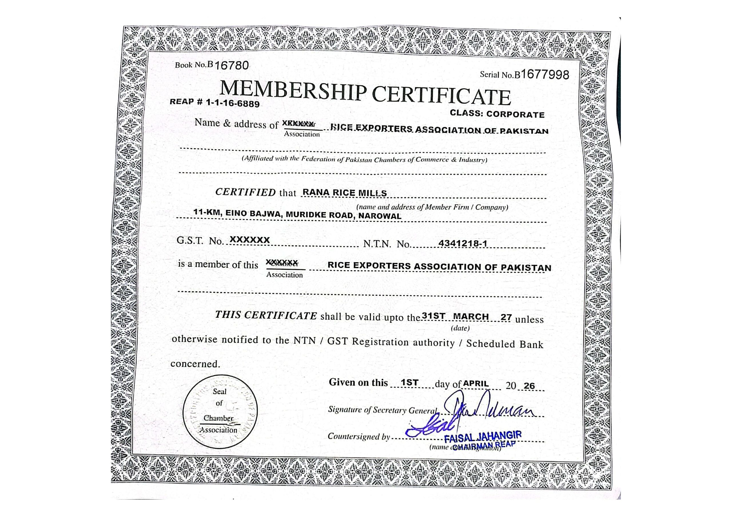 REAP — Rice Exporters Association of Pakistan