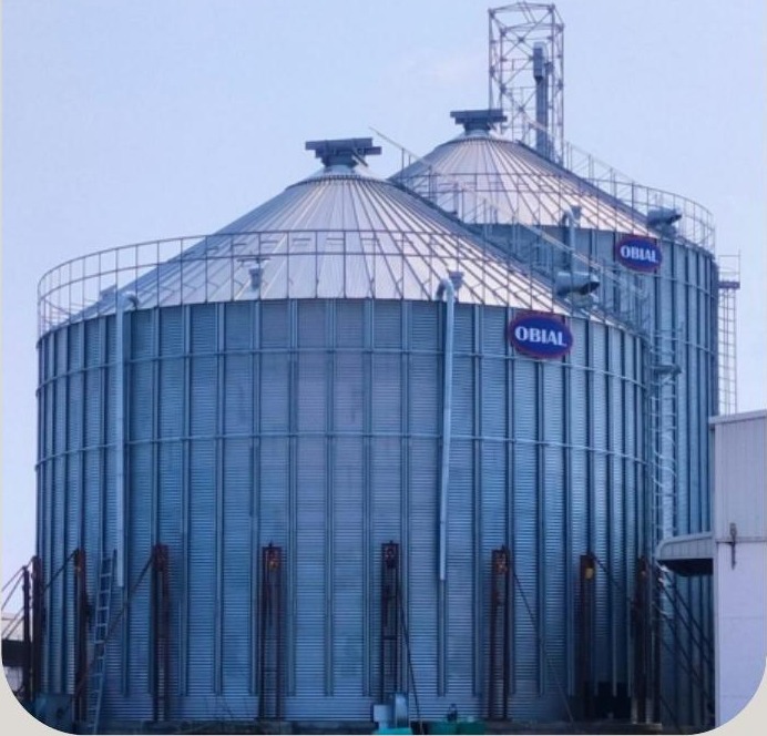 Storage silo close-up